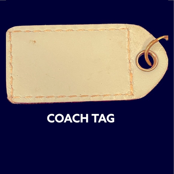 COACH Name Key Fab, Purse Tag - light blue - Picture 2 of 2